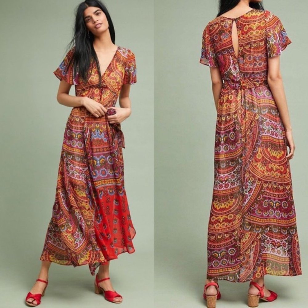 Anthropologie Akemi + Kin Murol Maxi Dress 4P